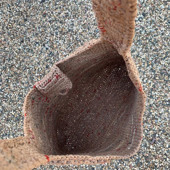 Crochet plarn over the shoulder bag  Handmade from recycled retail plastic bags - Picture 2 of 4